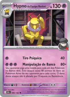 Hypno da Equipe Rocket – Carta Pokémon TCG