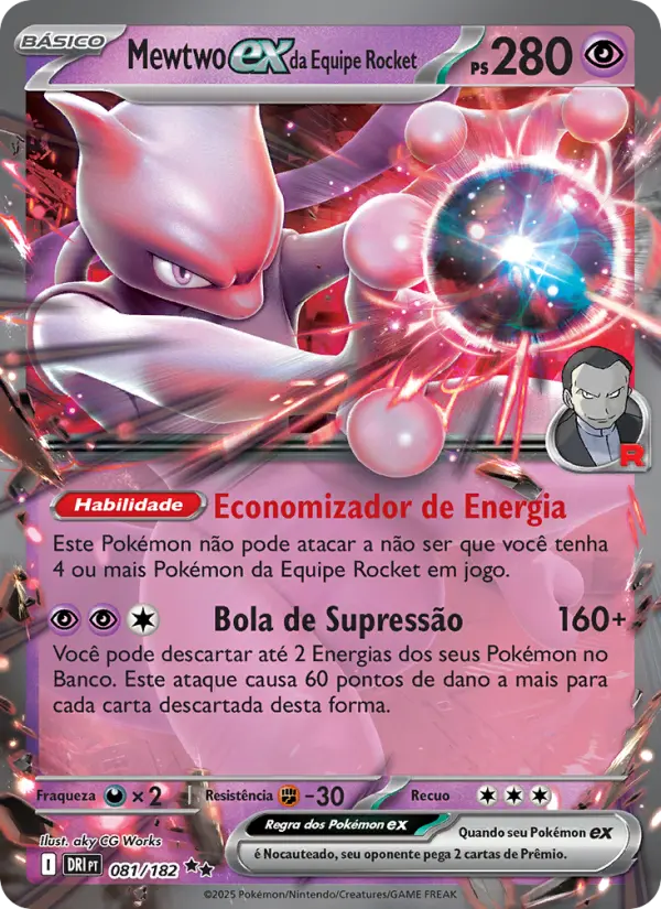 Mewtwo ex da Equipe Rocket – Pokémon TCG