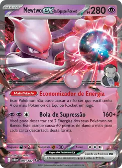 Mewtwo ex da Equipe Rocket – Carta Pokémon TCG