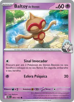 Baltoy do Steven – Carta Pokémon TCG