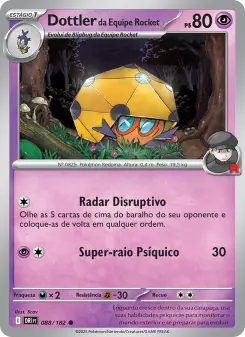 Dottler da Equipe Rocket – Carta Pokémon TCG