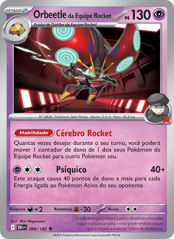 Orbeetle da Equipe Rocket – Pokémon TCG