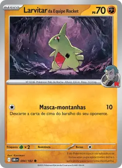 Larvitar da Equipe Rocket – Carta Pokémon TCG