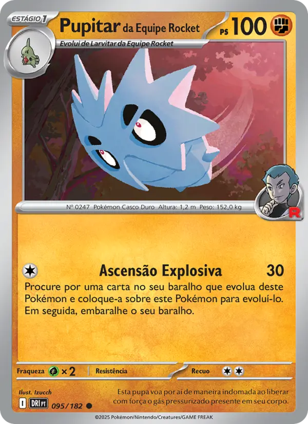 Pupitar da Equipe Rocket – Pokémon TCG