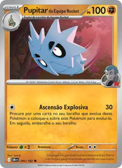 Pupitar da Equipe Rocket – Carta Pokémon TCG
