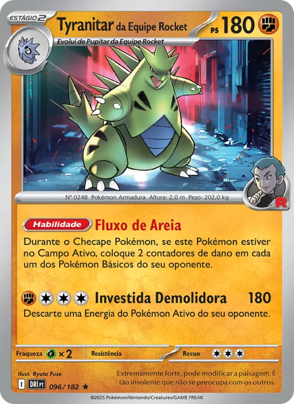 Tyranitar da Equipe Rocket – Pokémon TCG