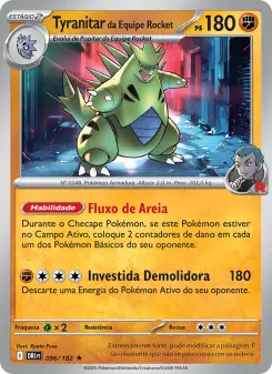 Tyranitar da Equipe Rocket – Carta Pokémon TCG