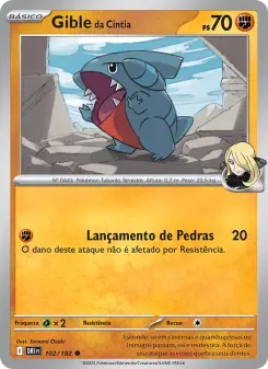Gible da Cíntia – Carta Pokémon TCG