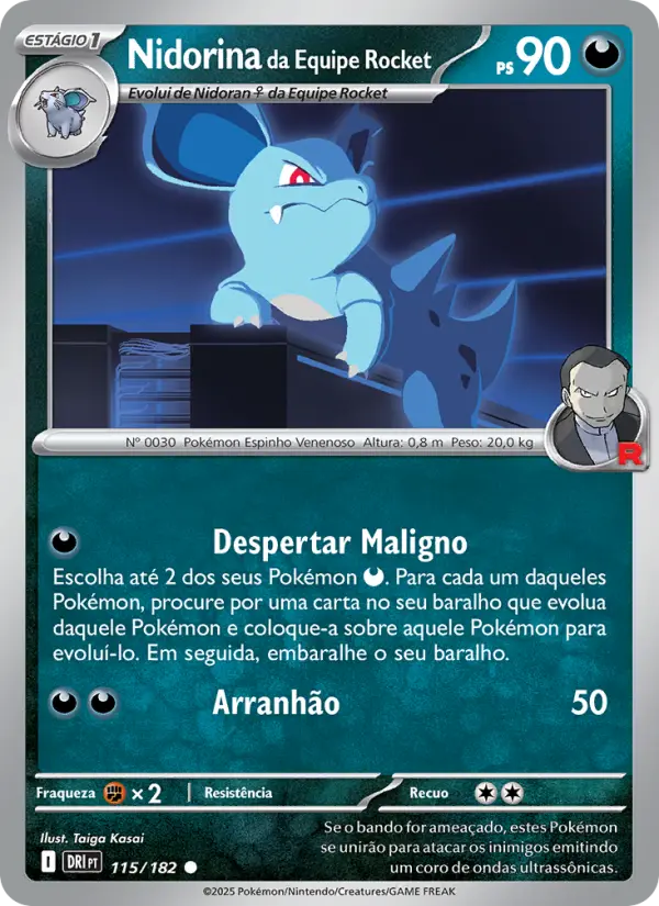 Nidorina da Equipe Rocket – Pokémon TCG