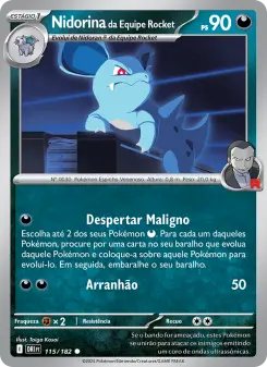 Nidorina da Equipe Rocket – Carta Pokémon TCG