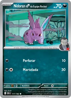 Nidoran♂ da Equipe Rocket – Carta Pokémon TCG