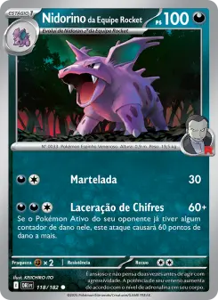 Nidorino da Equipe Rocket – Carta Pokémon TCG