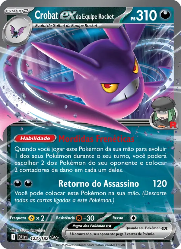 Crobat ex da Equipe Rocket – Pokémon TCG