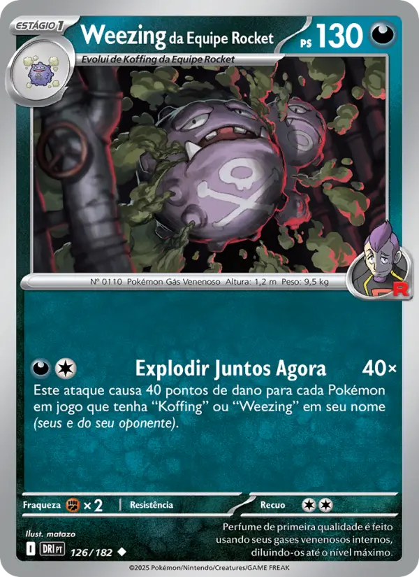 Weezing da Equipe Rocket – Pokémon TCG