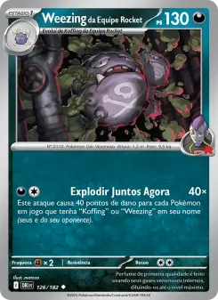 Weezing da Equipe Rocket – Carta Pokémon TCG