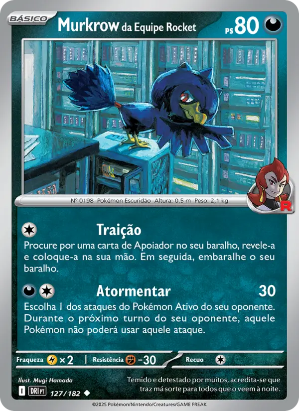 Murkrow da Equipe Rocket – Pokémon TCG
