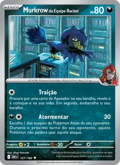 Murkrow da Equipe Rocket – Carta Pokémon TCG