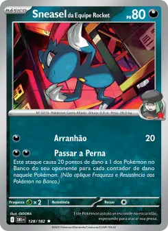 Sneasel da Equipe Rocket – Carta Pokémon TCG