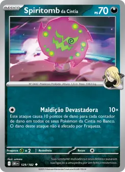Spiritomb da Cíntia – Carta Pokémon TCG