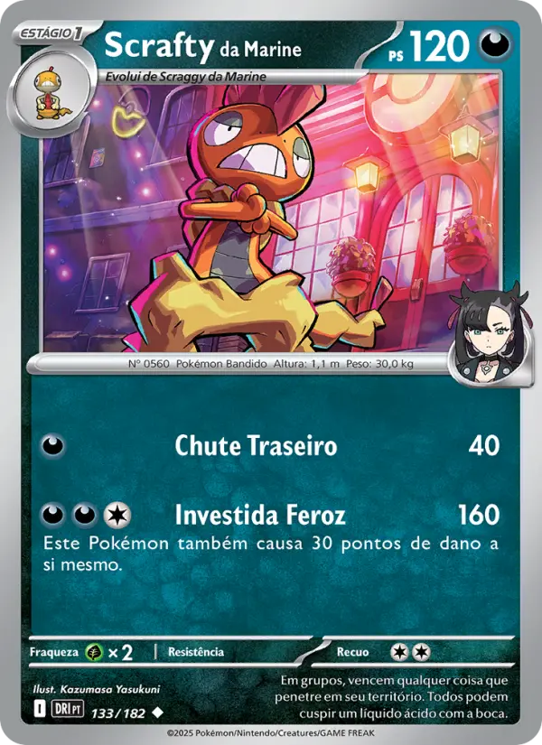 Scrafty da Marine – Pokémon TCG