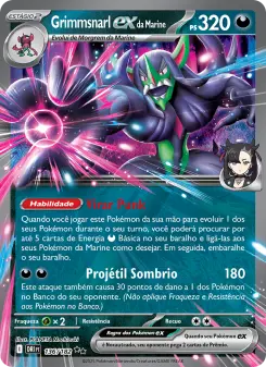 Grimmsnarl ex da Marine – Carta Pokémon TCG