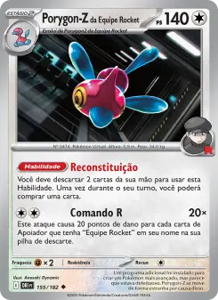 Porygon-Z da Equipe Rocket – Carta Pokémon TCG
