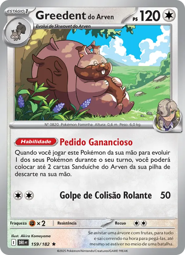Greedent do Arven – Pokémon TCG