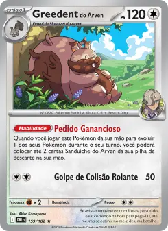 Greedent do Arven – Carta Pokémon TCG