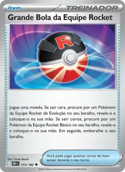 Grande Bola da Equipe Rocket – Carta Pokémon TCG