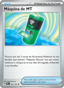 Máquina de MT – Carta Pokémon TCG