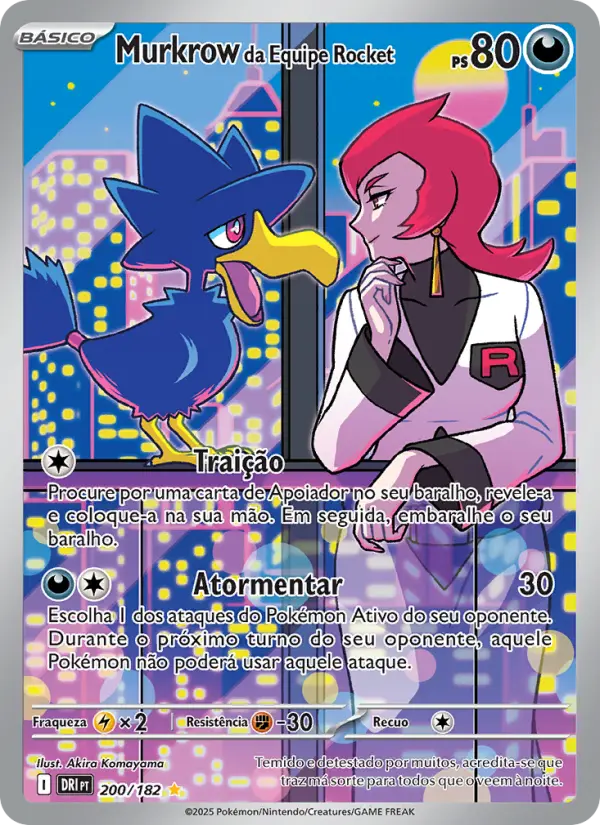 Murkrow da Equipe Rocket – Pokémon TCG