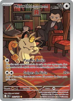 Meowth da Equipe Rocket – Carta Pokémon TCG