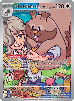 Greedent do Arven – Carta Pokémon TCG