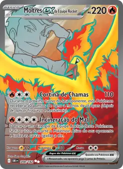 Moltres ex da Equipe Rocket – Carta Pokémon TCG