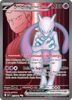 Mewtwo ex da Equipe Rocket – Carta Pokémon TCG