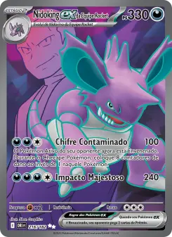 Nidoking ex da Equipe Rocket – Carta Pokémon TCG
