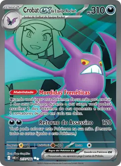 Crobat ex da Equipe Rocket – Carta Pokémon TCG