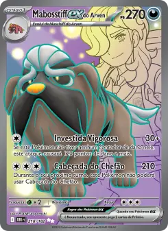 Mabosstiff ex do Arven – Carta Pokémon TCG