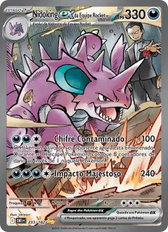 Nidoking ex da Equipe Rocket – Carta Pokémon TCG