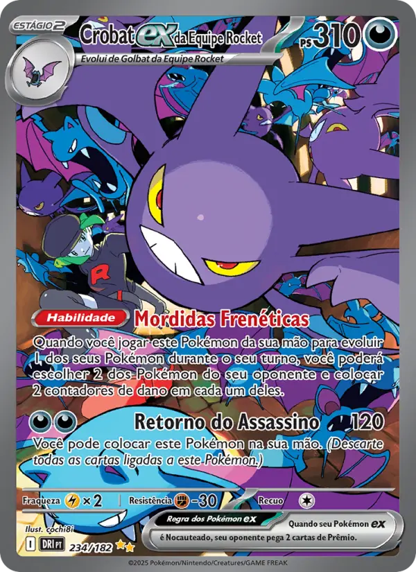 Crobat ex da Equipe Rocket – Pokémon TCG