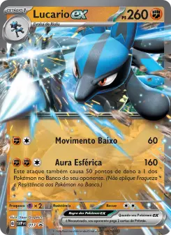 Lucario ex – Carta Pokémon TCG