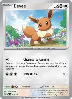 Eevee – Carta Pokémon TCG