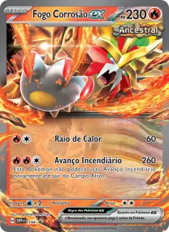 Fogo Corrosão ex – Carta Pokémon TCG