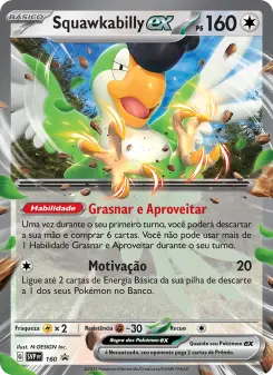 Squawkabilly ex – Carta Pokémon TCG