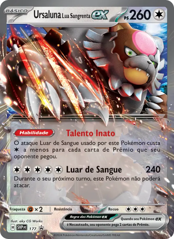 Ursaluna Lua Sangrenta ex – Pokémon TCG