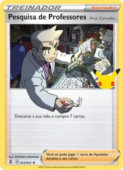 Pesquisa de Professores – Carta Pokémon TCG