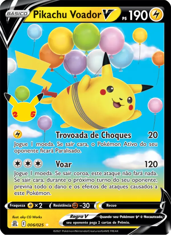 Pikachu Voador V – Pokémon TCG