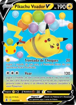 Pikachu Voador V – Carta Pokémon TCG