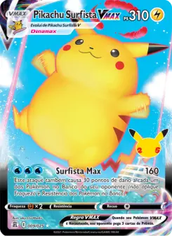 Pikachu Surfista VMAX – Carta Pokémon TCG