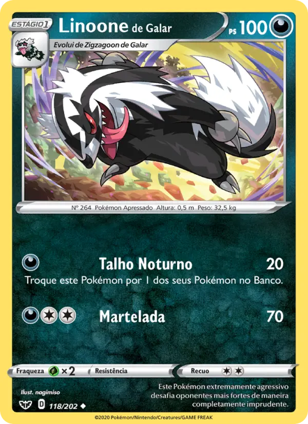 Linoone de Galar – Pokémon TCG